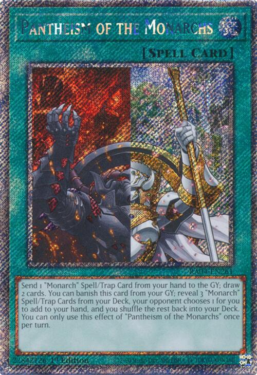 Pantheism of the Monarchs [RA04-EN261] Platinum Secret Rare | GnG Games
