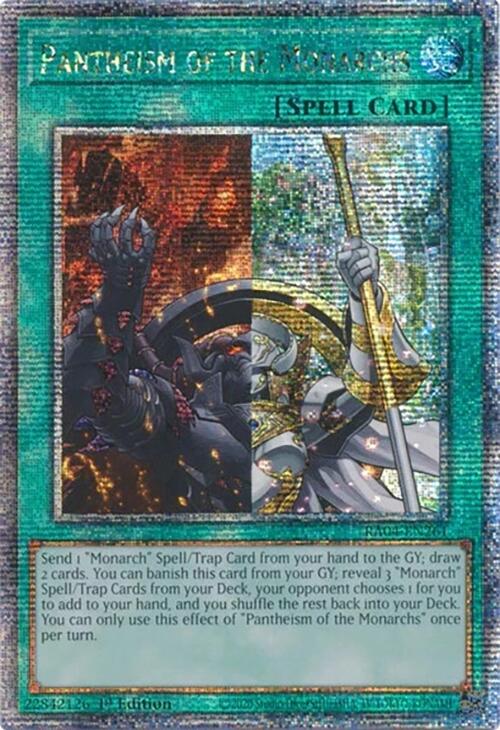 Pantheism of the Monarchs [RA04-EN261] Quarter Century Secret Rare | GnG Games