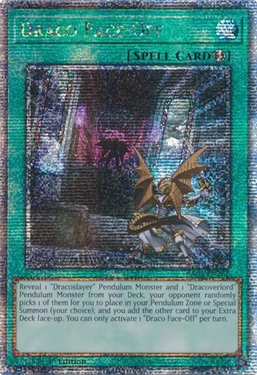 Draco Face-Off [RA04-EN262] Quarter Century Secret Rare | GnG Games