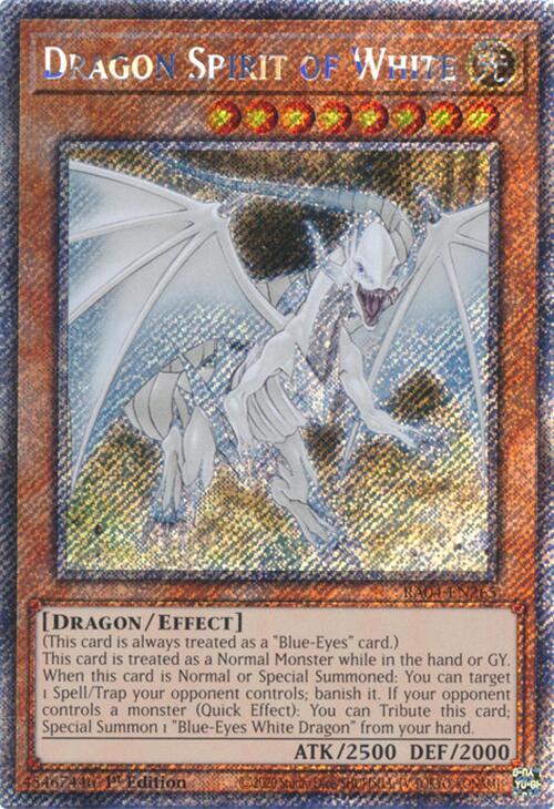 Dragon Spirit of White [RA04-EN265] Platinum Secret Rare | GnG Games