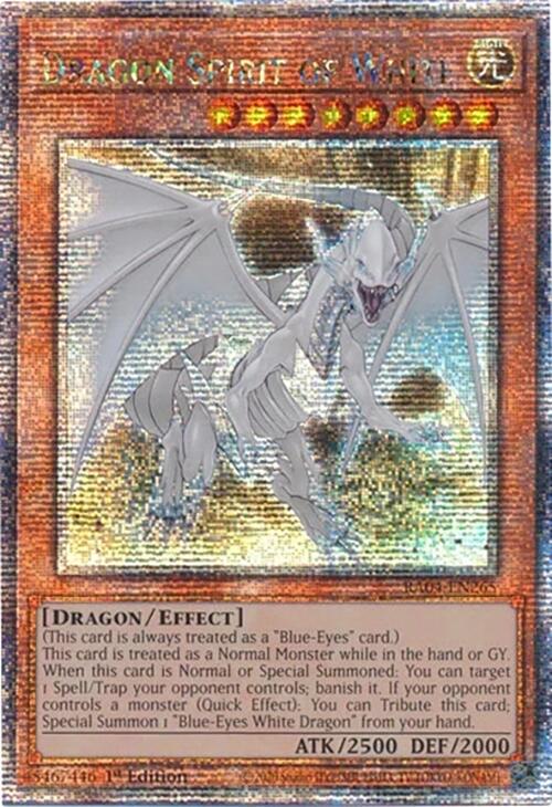 Dragon Spirit of White [RA04-EN265] Quarter Century Secret Rare | GnG Games