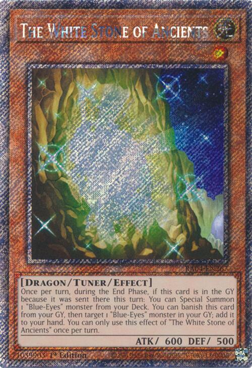 The White Stone of Ancients [RA04-EN267] Platinum Secret Rare | GnG Games