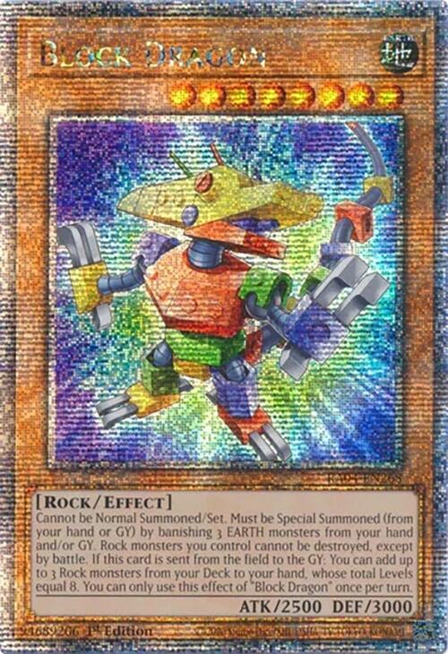 Block Dragon [RA04-EN268] Quarter Century Secret Rare | GnG Games