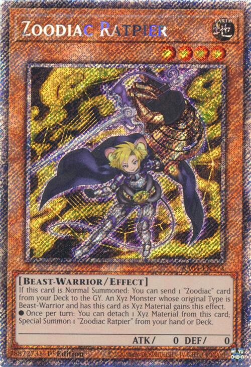 Zoodiac Ratpier [RA04-EN274] Platinum Secret Rare | GnG Games