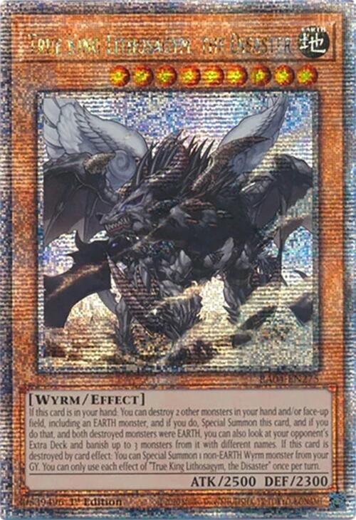 True King Lithosagym, the Disaster [RA04-EN275] Quarter Century Secret Rare | GnG Games