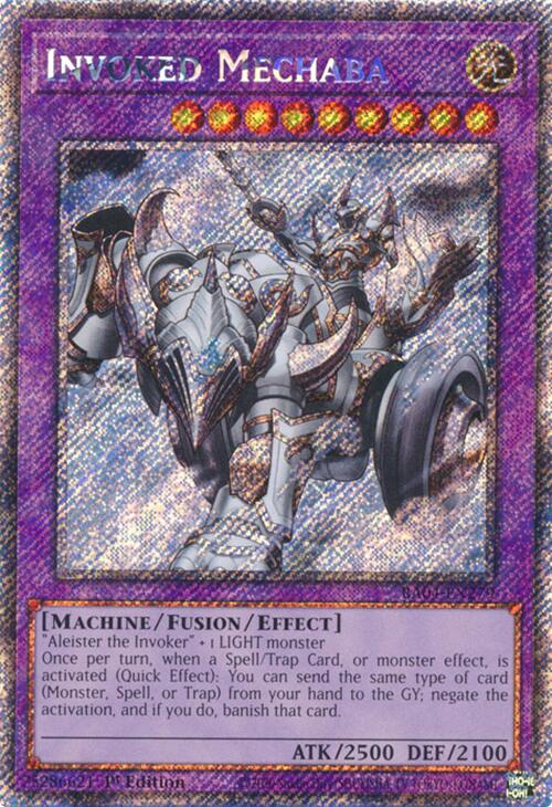 Invoked Mechaba [RA04-EN279] Platinum Secret Rare | GnG Games