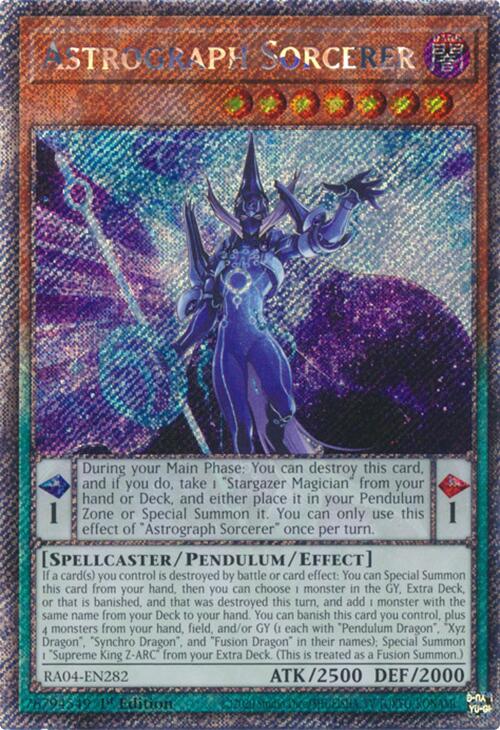 Astrograph Sorcerer [RA04-EN282] Platinum Secret Rare | GnG Games