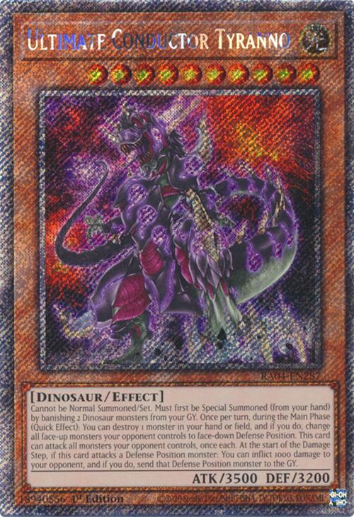 Ultimate Conductor Tyranno [RA04-EN287] Platinum Secret Rare | GnG Games