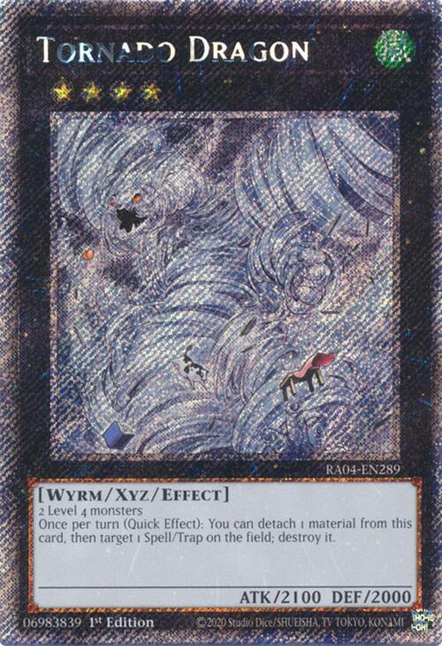 Tornado Dragon [RA04-EN289] Platinum Secret Rare | GnG Games