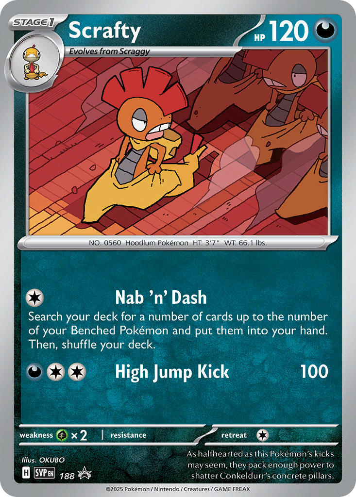 Scrafty (188) [Scarlet & Violet: Black Star Promos] | GnG Games