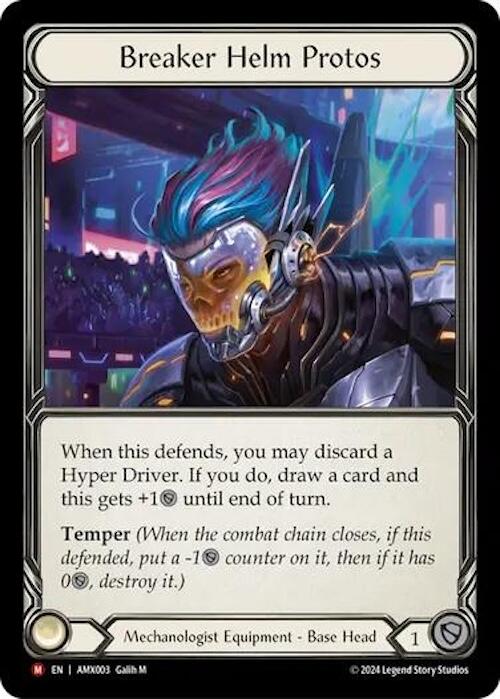 Breaker Helm Protos [AMX003] (Armory Deck: Maxx Nitro)  Rainbow Foil | GnG Games