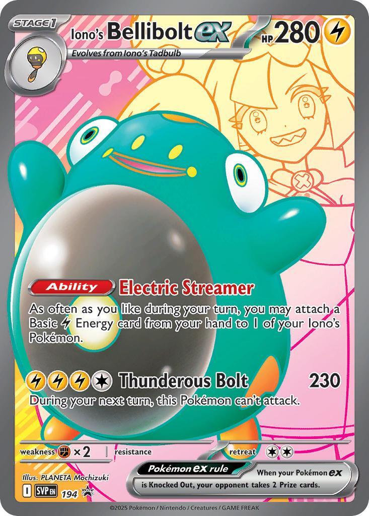 Iono's Bellibolt ex (194) [Scarlet & Violet: Black Star Promos] | GnG Games
