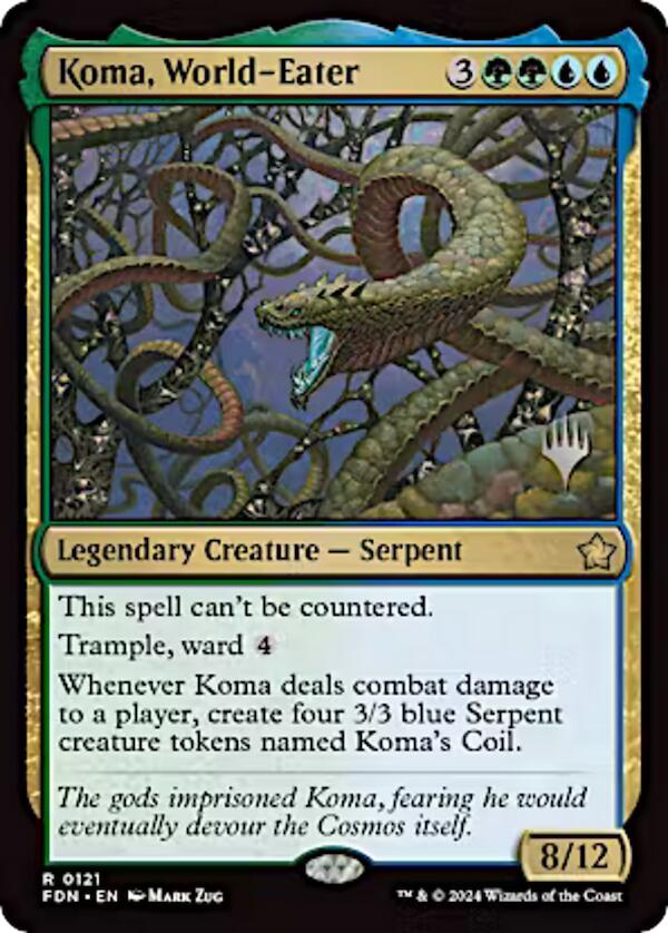 Koma, World-Eater (Promo Pack) [Aetherdrift Promos] | GnG Games