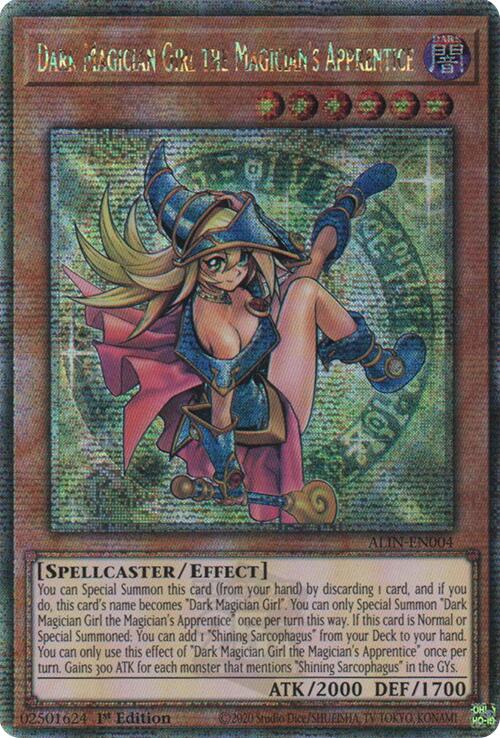 Dark Magician Girl the Magician's Apprentice [ALIN-EN004] Quarter Century Secret Rare | GnG Games