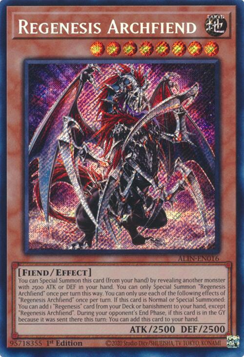 Regenesis Archfiend [ALIN-EN016] Secret Rare | GnG Games