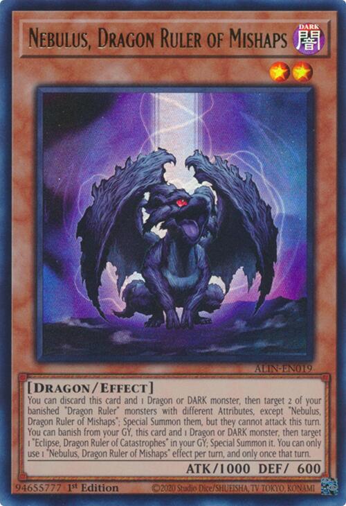 Nebulus, Dragon Ruler of Mishaps [ALIN-EN019] Ultra Rare | GnG Games