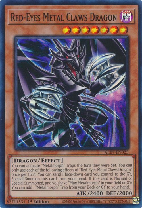 Red-Eyes Metal Claws Dragon [ALIN-EN025] Super Rare | GnG Games