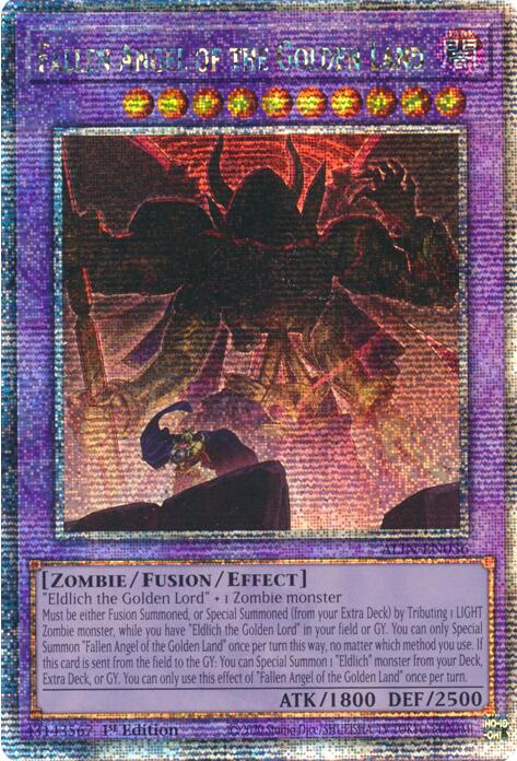 Fallen Angel of the Golden Land [ALIN-EN036] Quarter Century Secret Rare | GnG Games