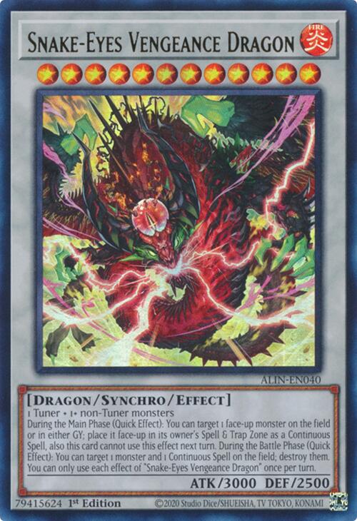 Snake-Eyes Vengeance Dragon [ALIN-EN040] Ultra Rare | GnG Games
