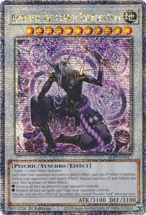 Juraishin, the Cursed Thunder God [ALIN-EN043] Quarter Century Secret Rare | GnG Games