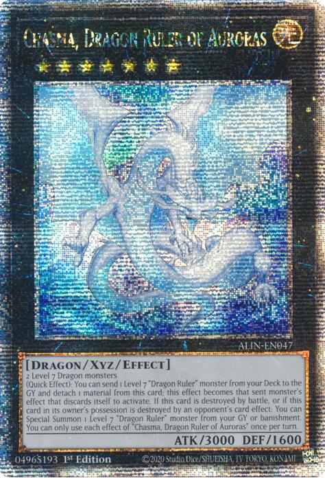Chasma, Dragon Ruler of Auroras [ALIN-EN047] Quarter Century Secret Rare | GnG Games