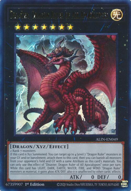 Disaster, Dragon Ruler of All Apocalypses [ALIN-EN049] Ultra Rare | GnG Games
