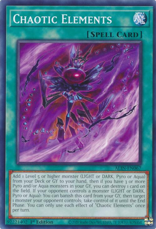 Chaotic Elements [ALIN-EN067] Common | GnG Games