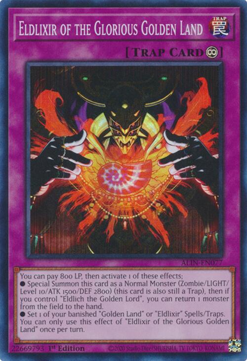 Eldlixir of the Glorious Golden Land [ALIN-EN077] Super Rare | GnG Games