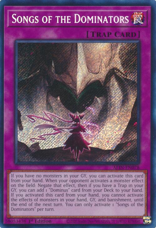 Songs of the Dominators [ALIN-EN078] Secret Rare | GnG Games
