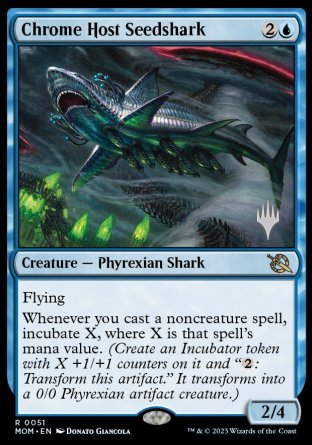 Chrome Host Seedshark (Promo Pack) [March of the Machine Promos] | GnG Games