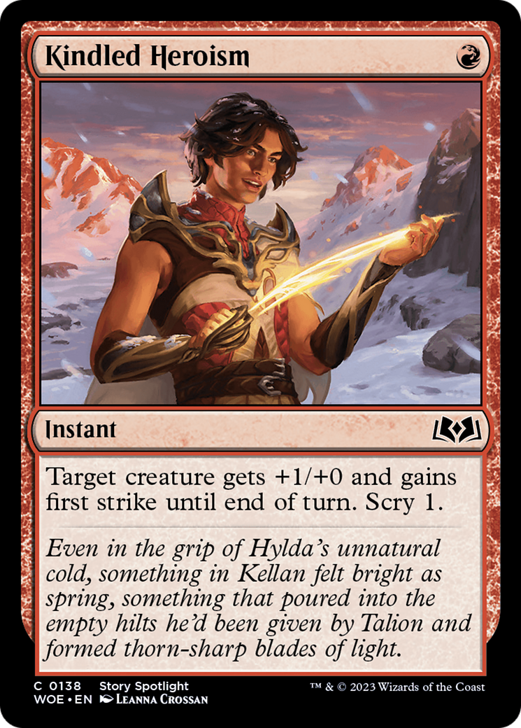 Kindled Heroism [Wilds of Eldraine] | GnG Games