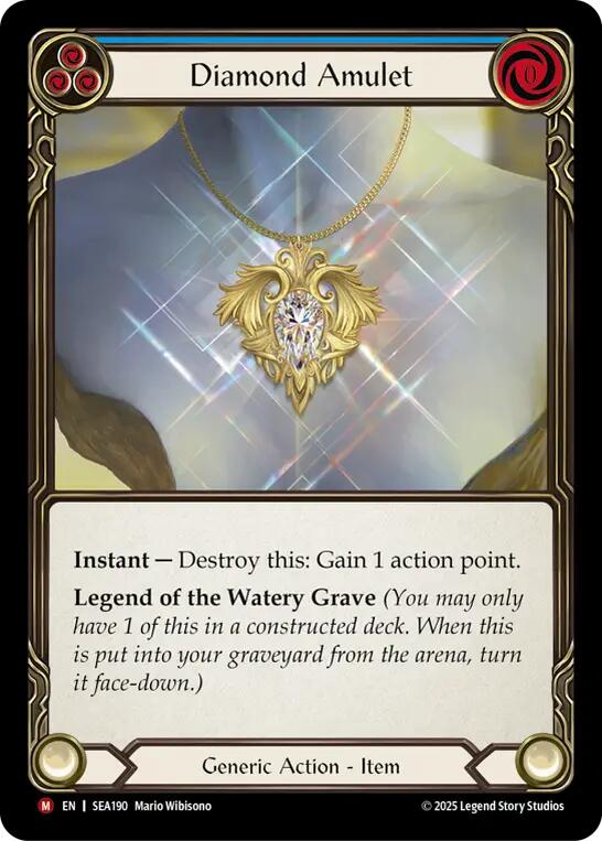 Diamond Amulet (Rainbow Foil) [SEA190] (High Seas)  Rainbow Foil | GnG Games