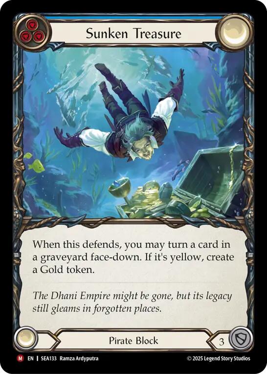 Sunken Treasure (Rainbow Foil) [SEA133] (High Seas)  Rainbow Foil | GnG Games