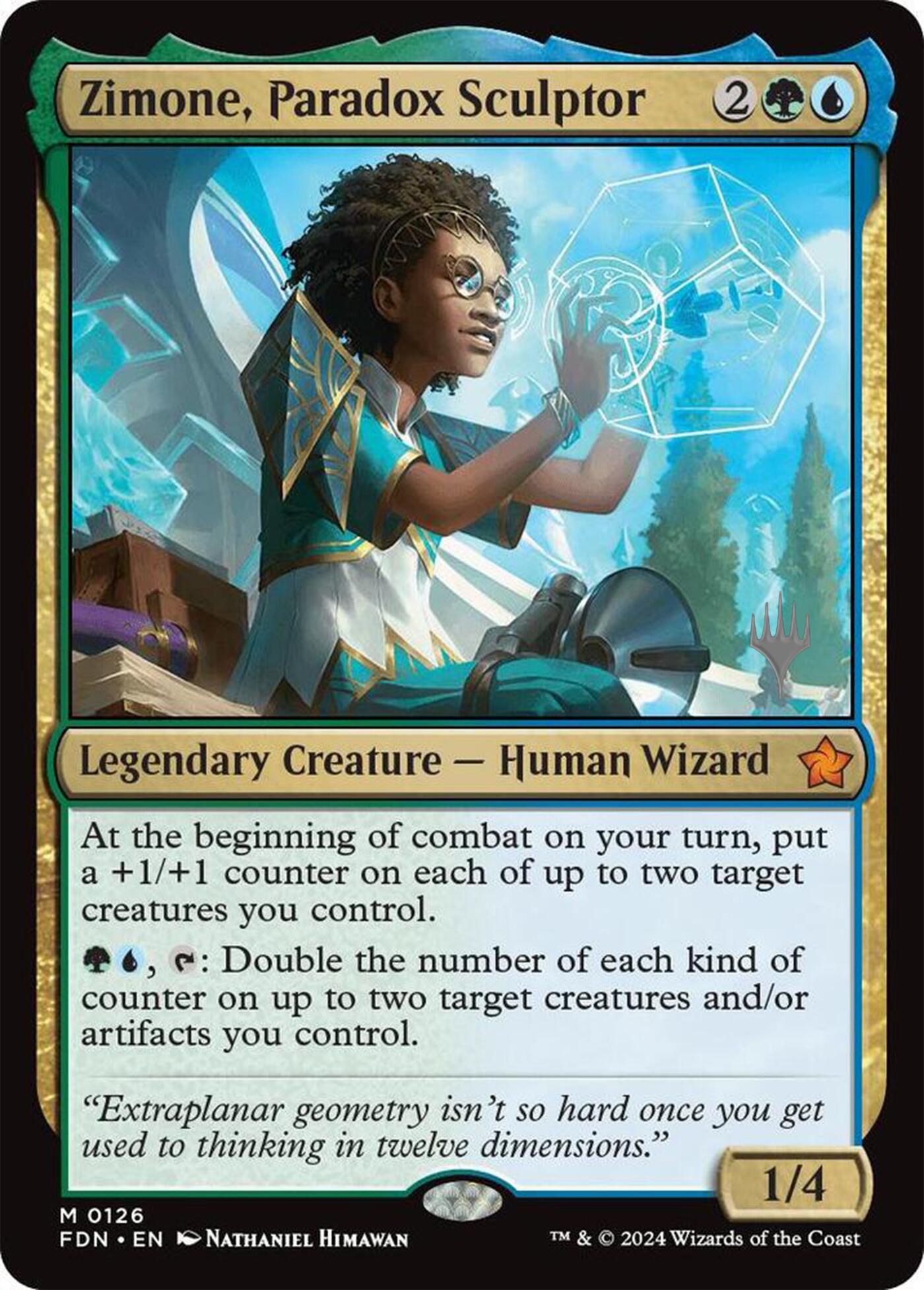 Zimone, Paradox Sculptor (Promo Pack) [Foundations Promos] | GnG Games