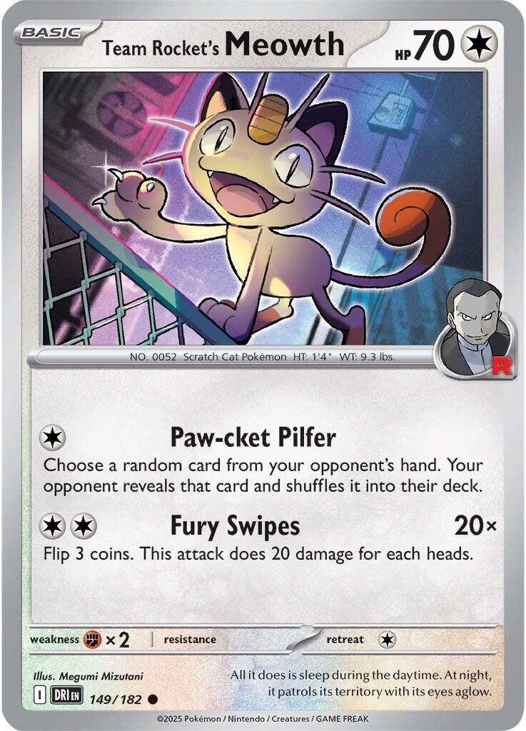 Team Rocket's Meowth (149/182) [Scarlet & Violet: Destined Rivals] | GnG Games