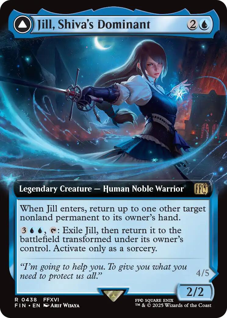 Jill, Shiva's Dominant // Shiva, Warden of Ice (Extended Art) [FINAL FANTASY] | GnG Games