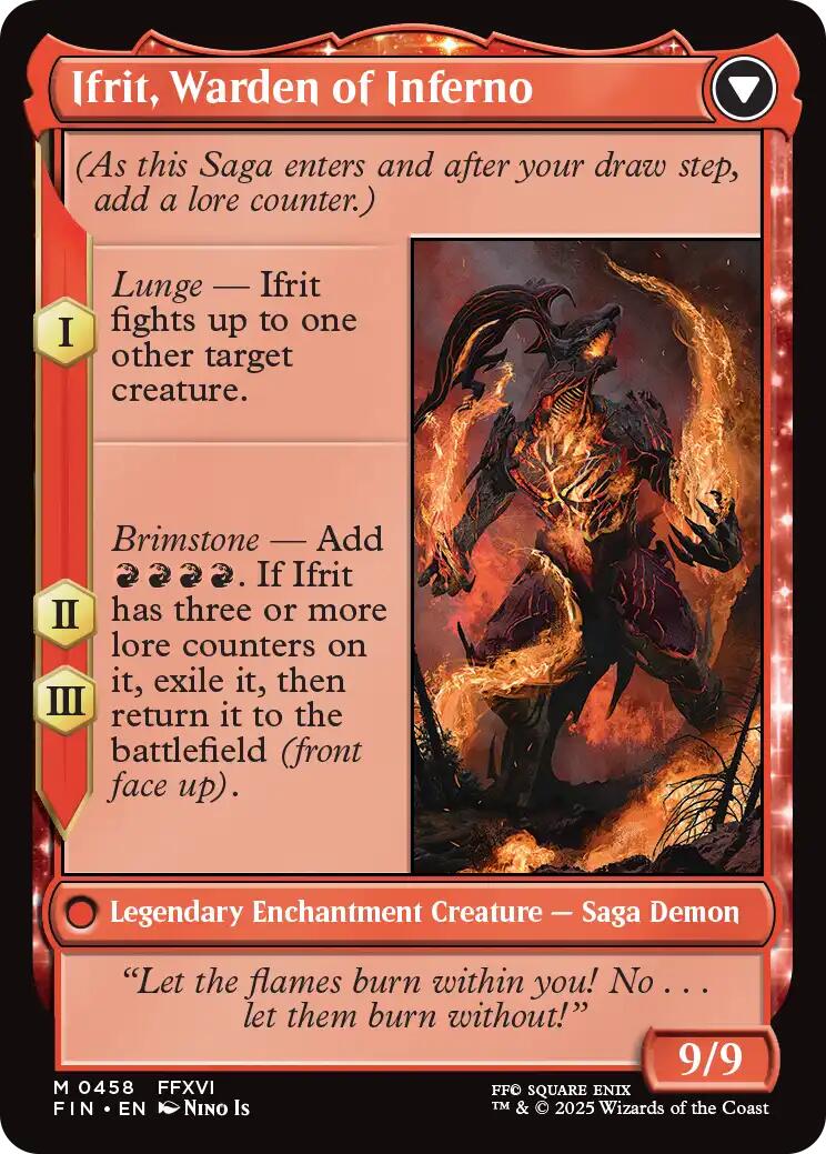 Clive, Ifrit's Dominant // Ifrit, Warden of Inferno (Extended Art) [FINAL FANTASY] | GnG Games
