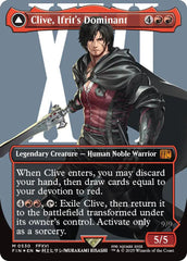 Clive, Ifrit's Dominant // Ifrit, Warden of Inferno (Borderless) (Surge Foil) [FINAL FANTASY] | GnG Games