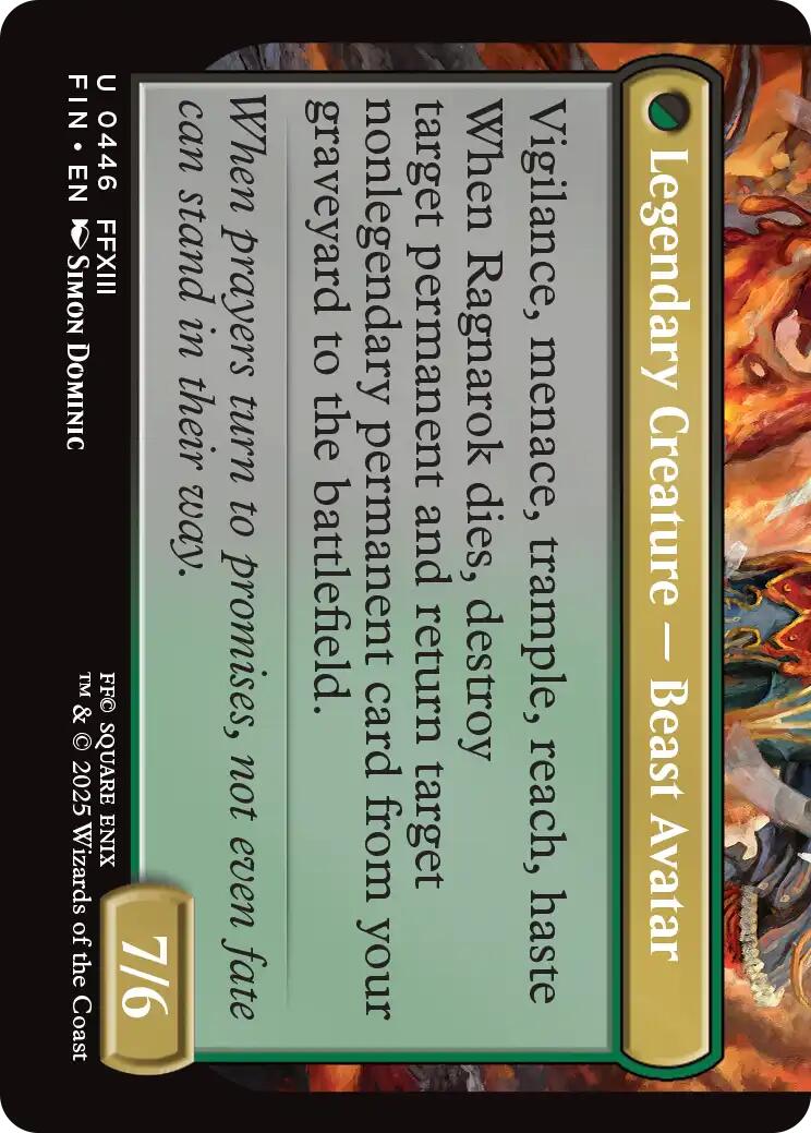 Fang, Fearless l'Cie (Extended Art) [FINAL FANTASY] | GnG Games