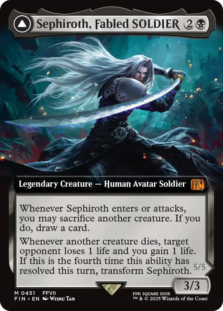 Sephiroth, Fabled SOLDIER // Sephiroth, One-Winged Angel (Extended Art) [FINAL FANTASY] | GnG Games