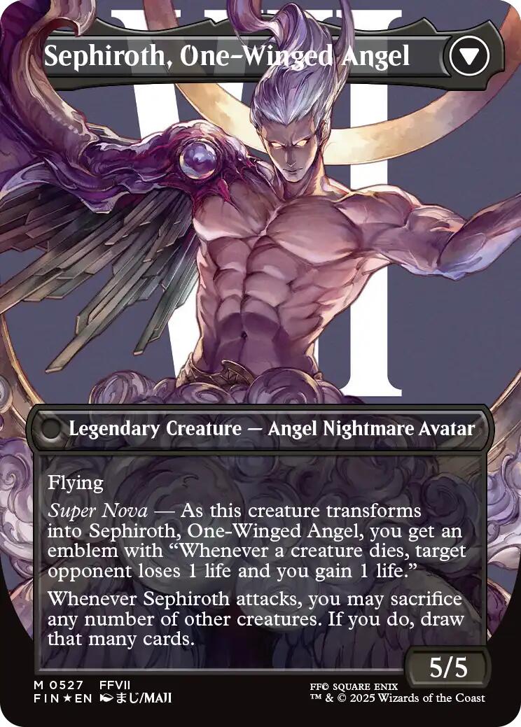 Sephiroth, Fabled SOLDIER // Sephiroth, One-Winged Angel (Borderless) (Surge Foil) [FINAL FANTASY] | GnG Games