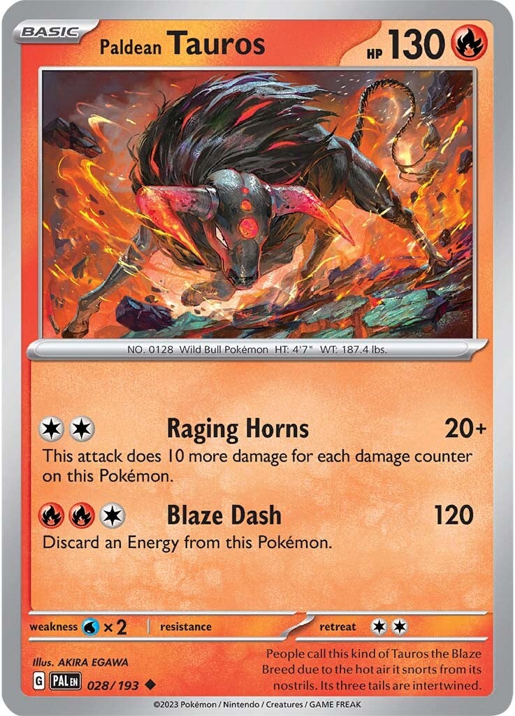 Paldean Tauros (028/193) [Scarlet & Violet: Paldea Evolved] | GnG Games