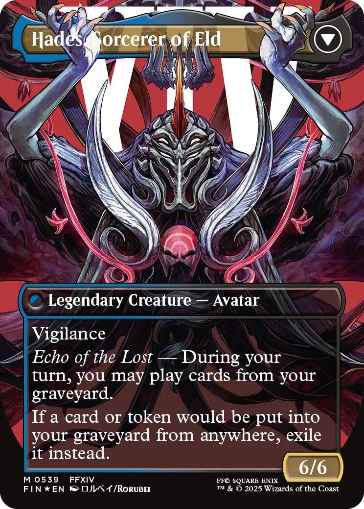 Emet-Selch, Unsundered // Hades, Sorcerer of Eld (Borderless) (Surge Foil) [FINAL FANTASY] | GnG Games