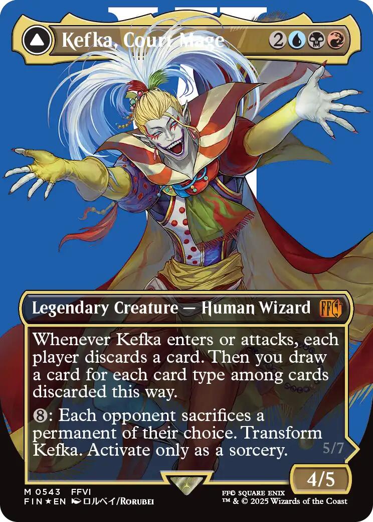 Kefka, Court Mage // Kefka, Ruler of Ruin (Borderless) (Surge Foil) [FINAL FANTASY] | GnG Games