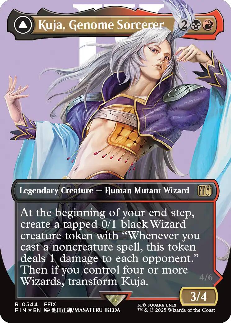 Kuja, Genome Sorcerer // Trance Kuja, Fate Defied (Borderless) (Surge Foil) [FINAL FANTASY] | GnG Games