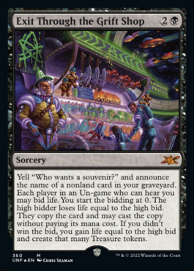 Exit Through the Grift Shop (Galaxy Foil) [Unfinity] | GnG Games