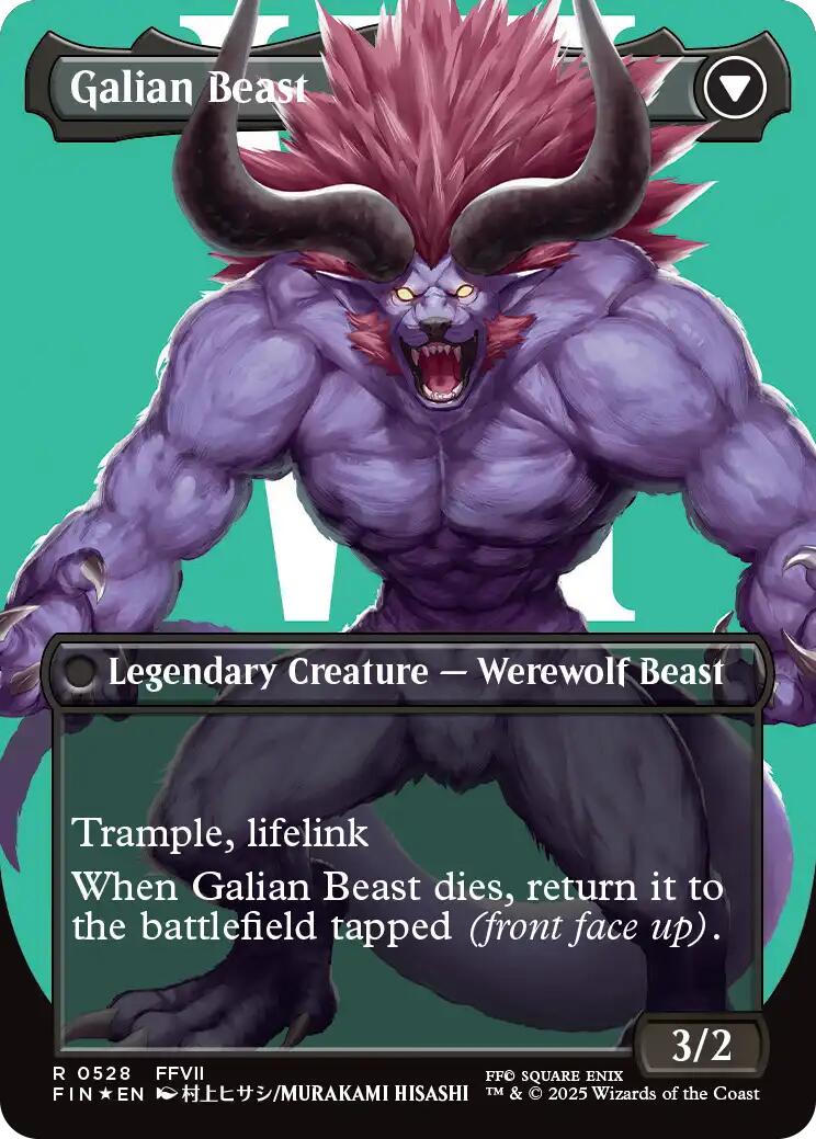 Vincent Valentine // Galian Beast (Borderless) (Surge Foil) [FINAL FANTASY] | GnG Games