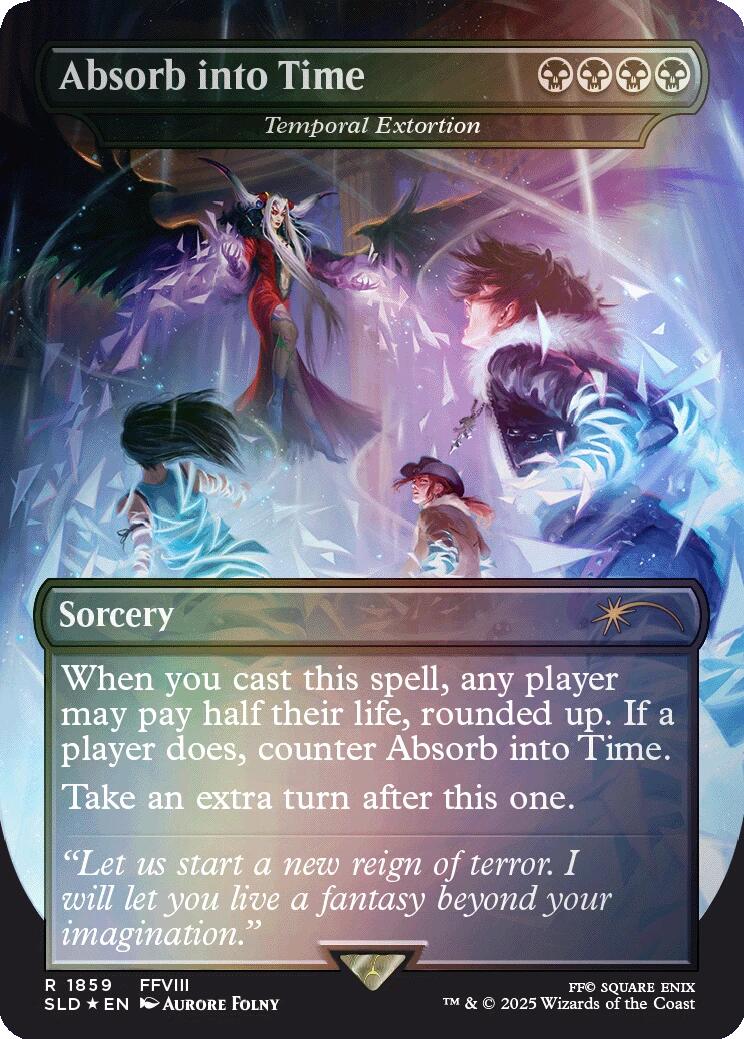 Absorb into Time - Temporal Extortion (Rainbow Foil) [Secret Lair Drop Series] | GnG Games