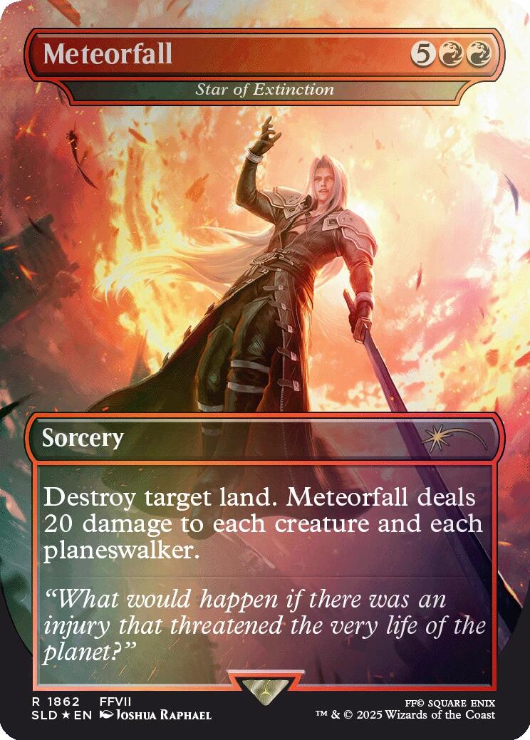Meteorfall - Star of Extinction (Rainbow Foil) [Secret Lair Drop Series] | GnG Games