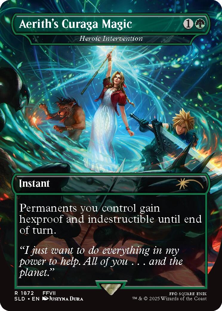Aerith's Curaga Magic - Heroic Intervention [Secret Lair Drop Series] | GnG Games